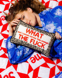 WTF Needlepoint Pillow