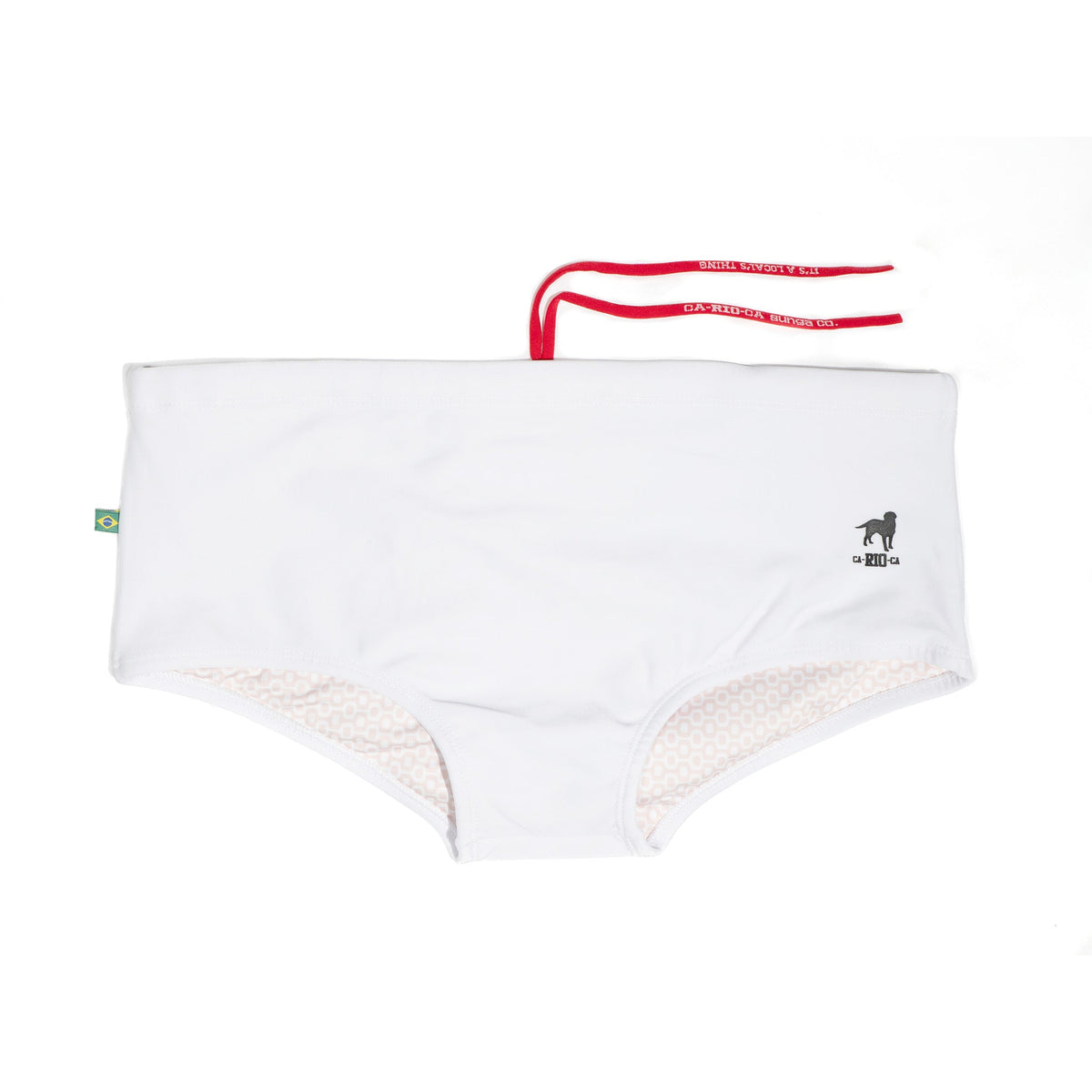 Traditional Square Solids Cut Sunga - Male Bathing Suit