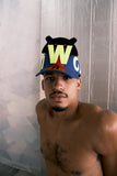 Atomic Cap with Detachable Patch Blue by Walter Van Beirendonck