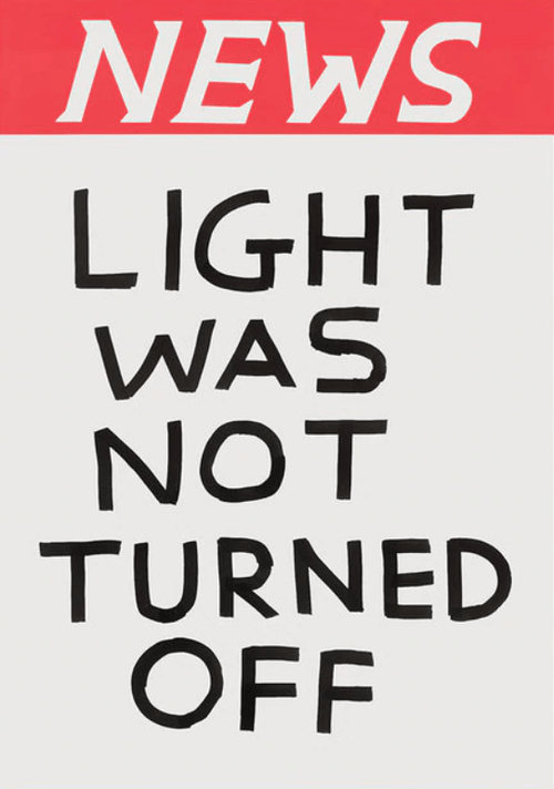 Light Was Not Turned Off Magnet Third Drawer Down X David Shrigley