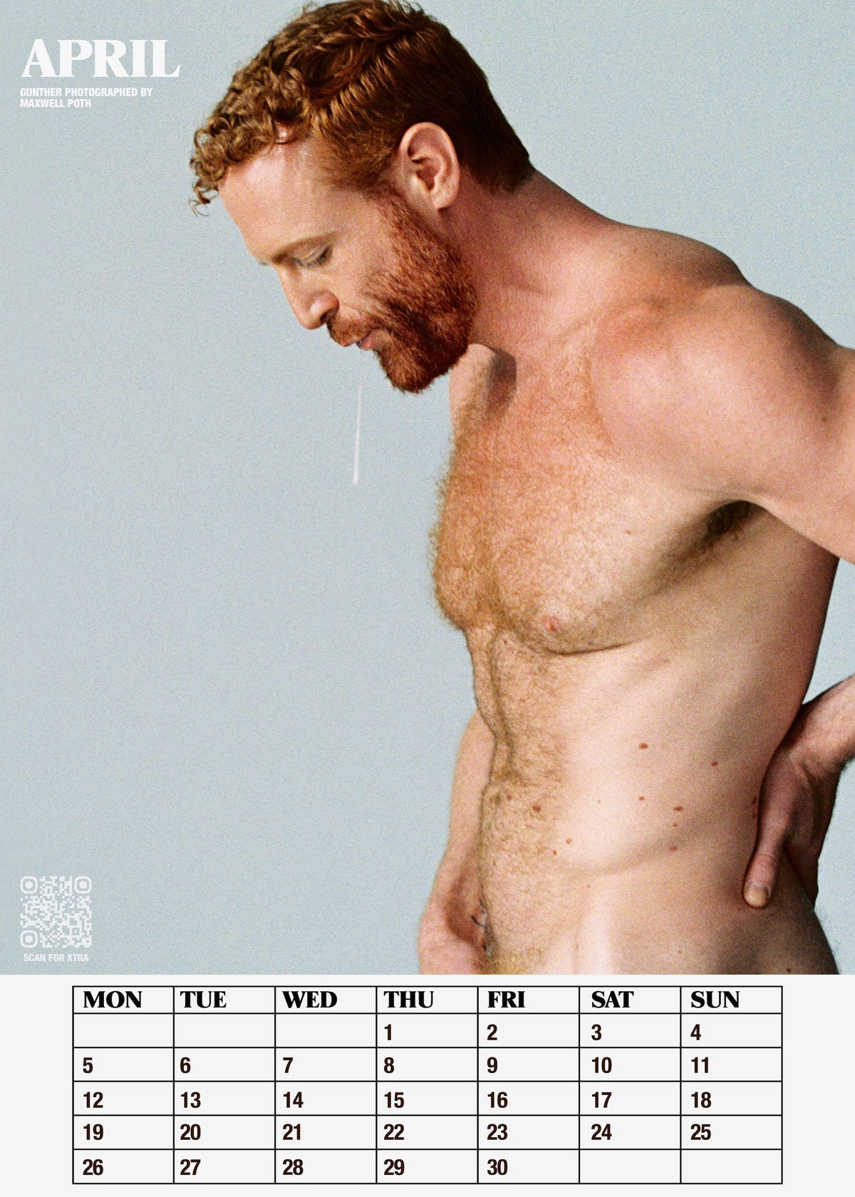Boys of Red Hot Xtra 2027 Calendar interior