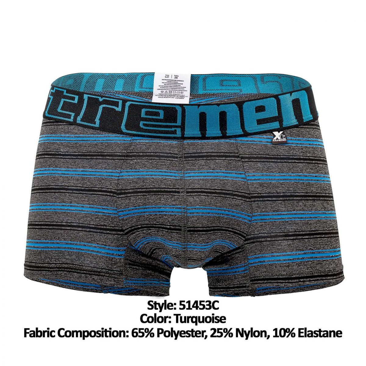 Xtremen Stripes Trunk - Turquoise