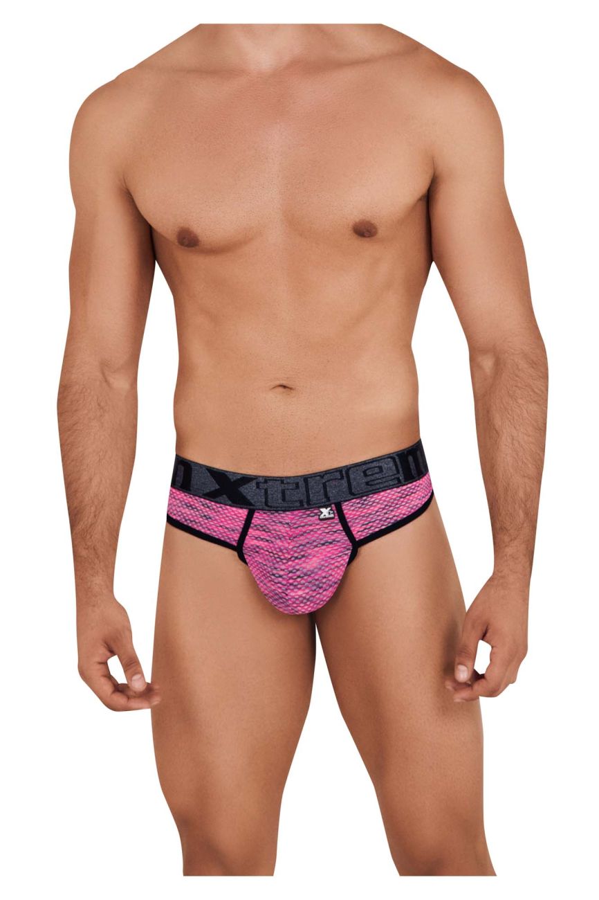 Xtremen Microfiber Mesh Thongs - Pink