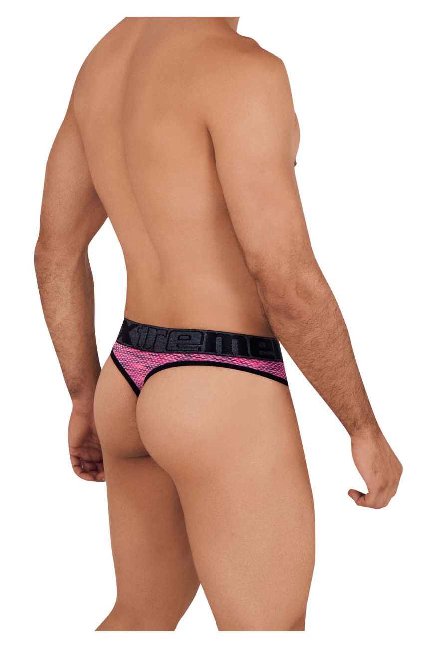 Xtremen Microfiber Mesh Thongs - Pink