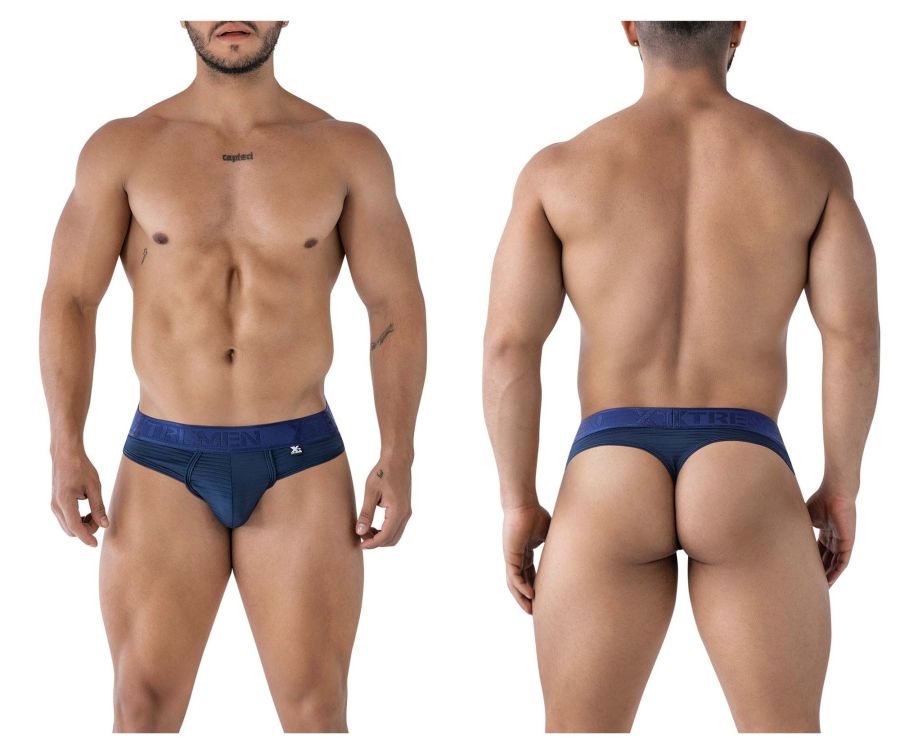 Xtremen Microfiber Thongs - Navy