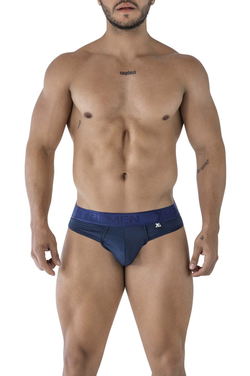 Xtremen Microfiber Thongs - Navy