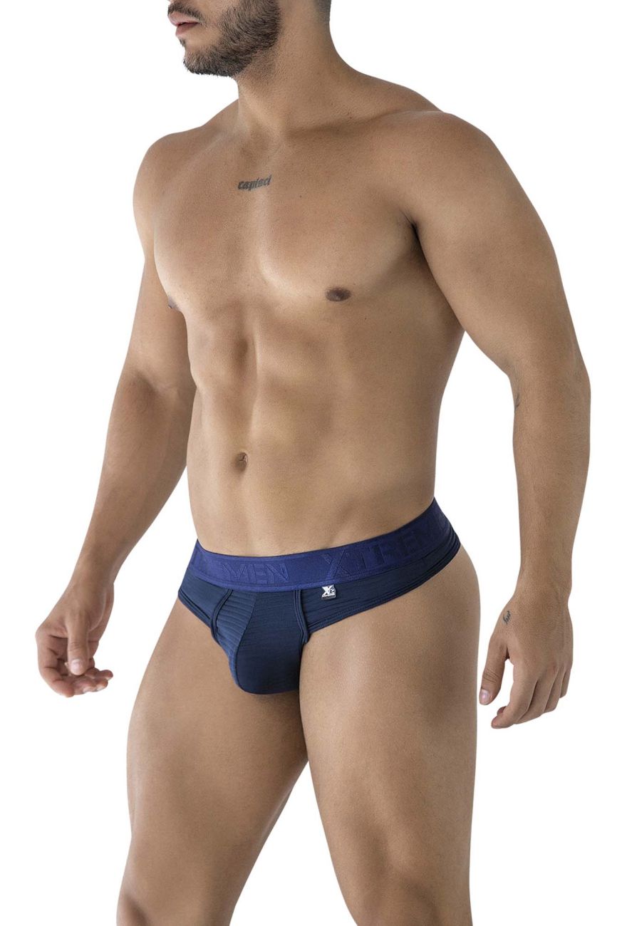 Xtremen Microfiber Thongs - Navy