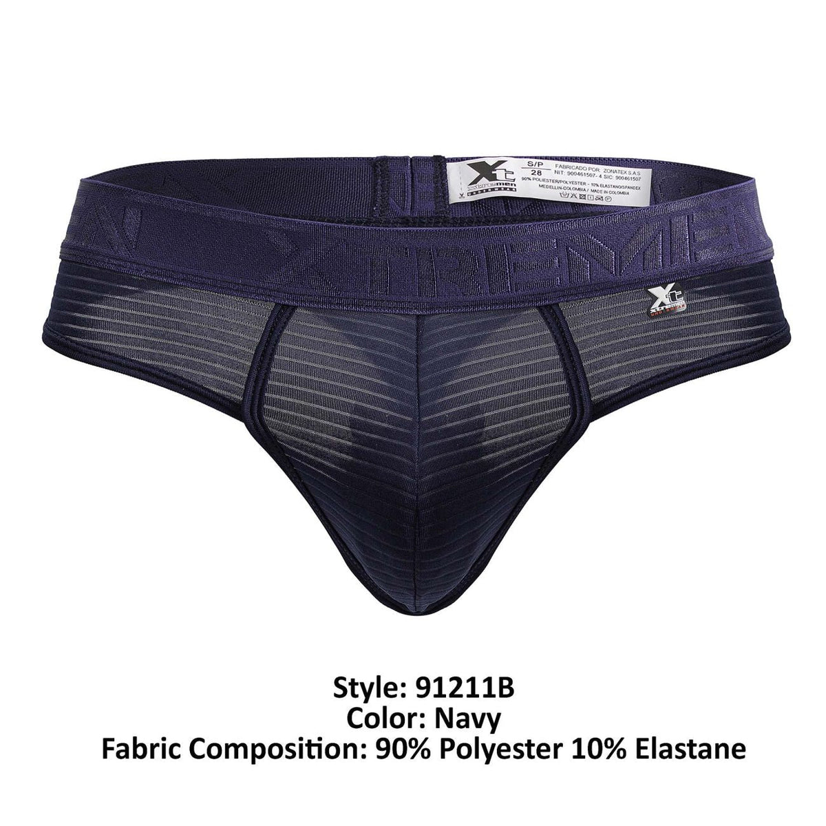 Xtremen Microfiber Thongs - Navy