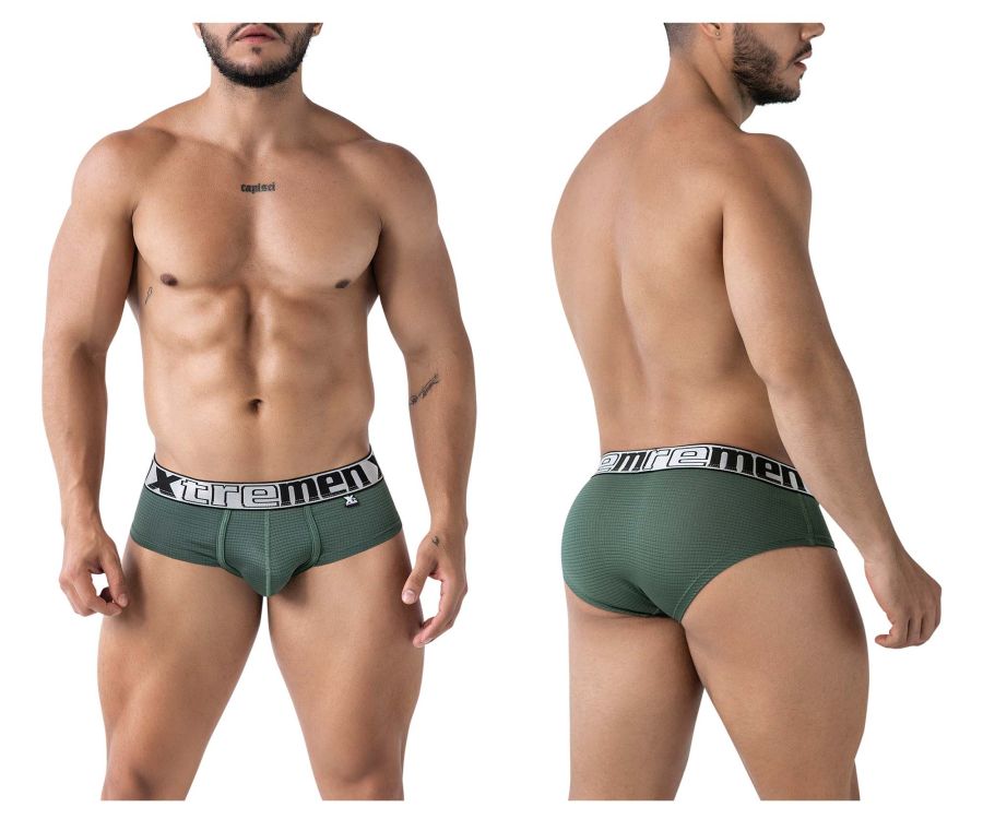 Xtremen Microfiber Briefs - Green