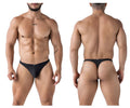 Xtremen Ultra-Lightweight Microfiber Thongs - Black