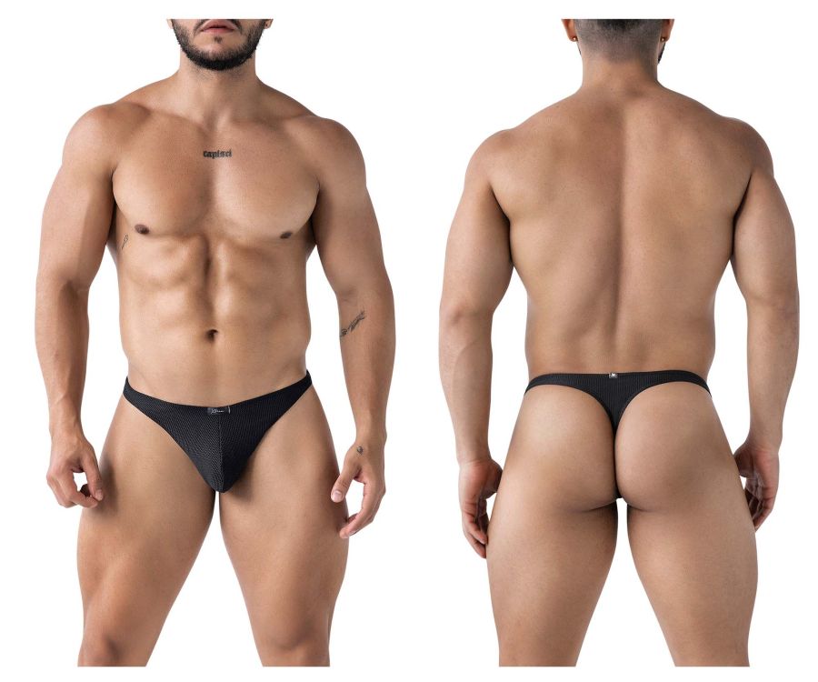 Xtremen Ultra-Lightweight Microfiber Thongs - Black