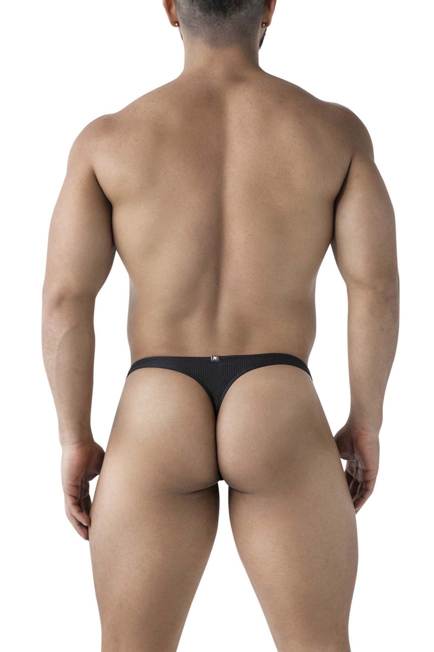 Xtremen Ultra-Lightweight Microfiber Thongs - Black
