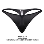 Xtremen Ultra-Lightweight Microfiber Thongs - Black