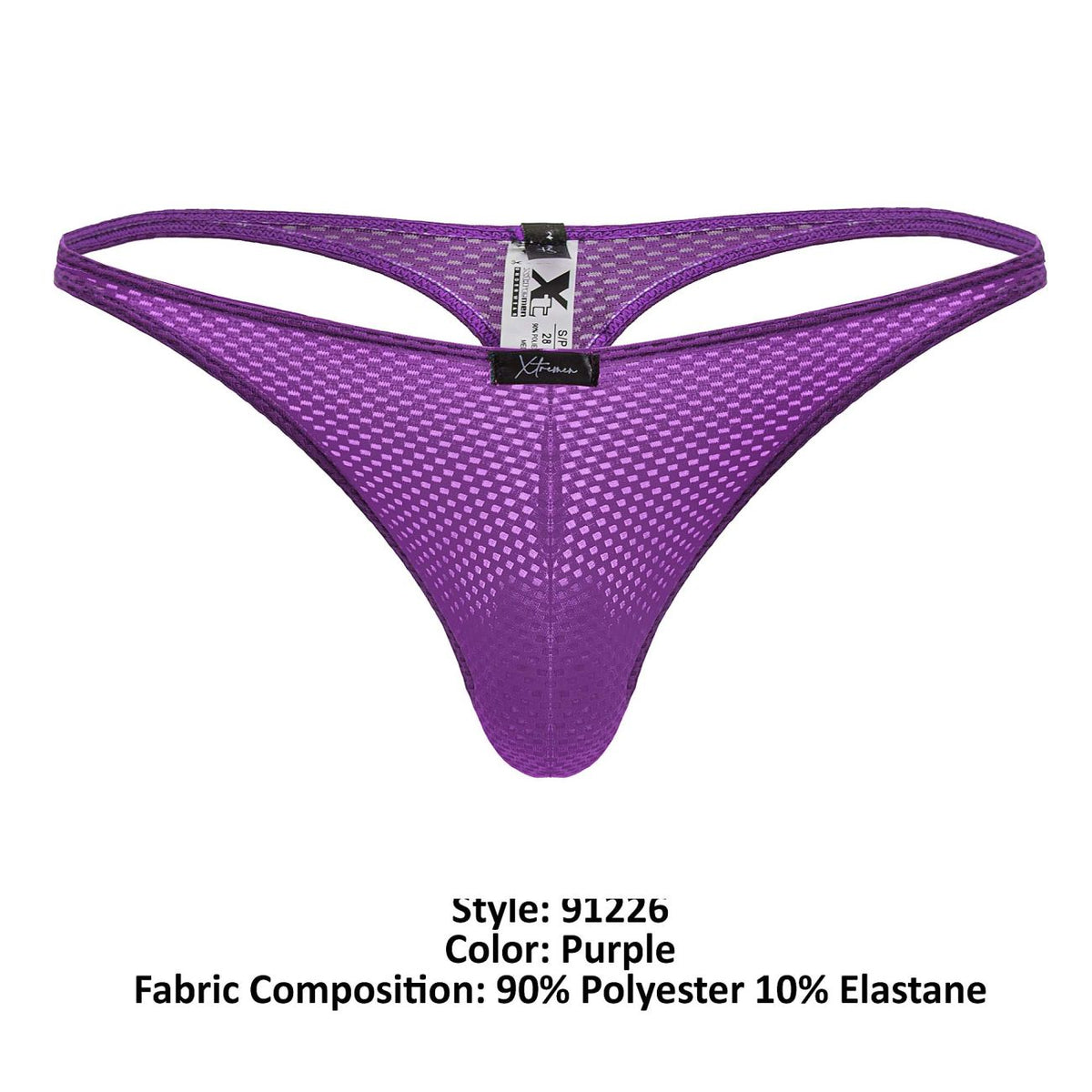 Xtremen Microfiber Thongs - Purple