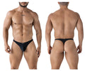 Xtremen Breathable Microfiber Thongs - Black