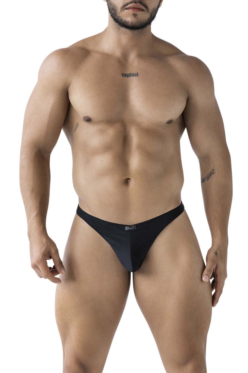 Xtremen Breathable Microfiber Thongs - Black