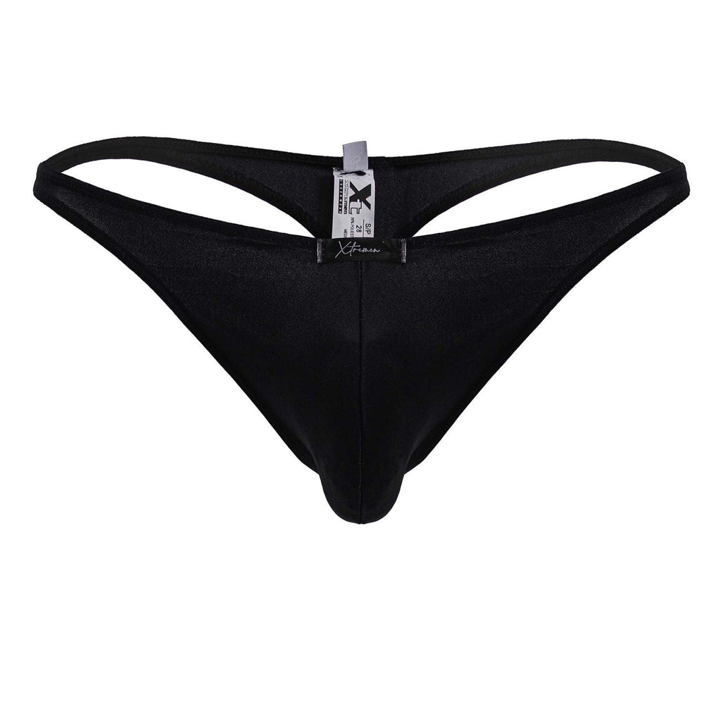 Xtremen Breathable Microfiber Thongs - Black