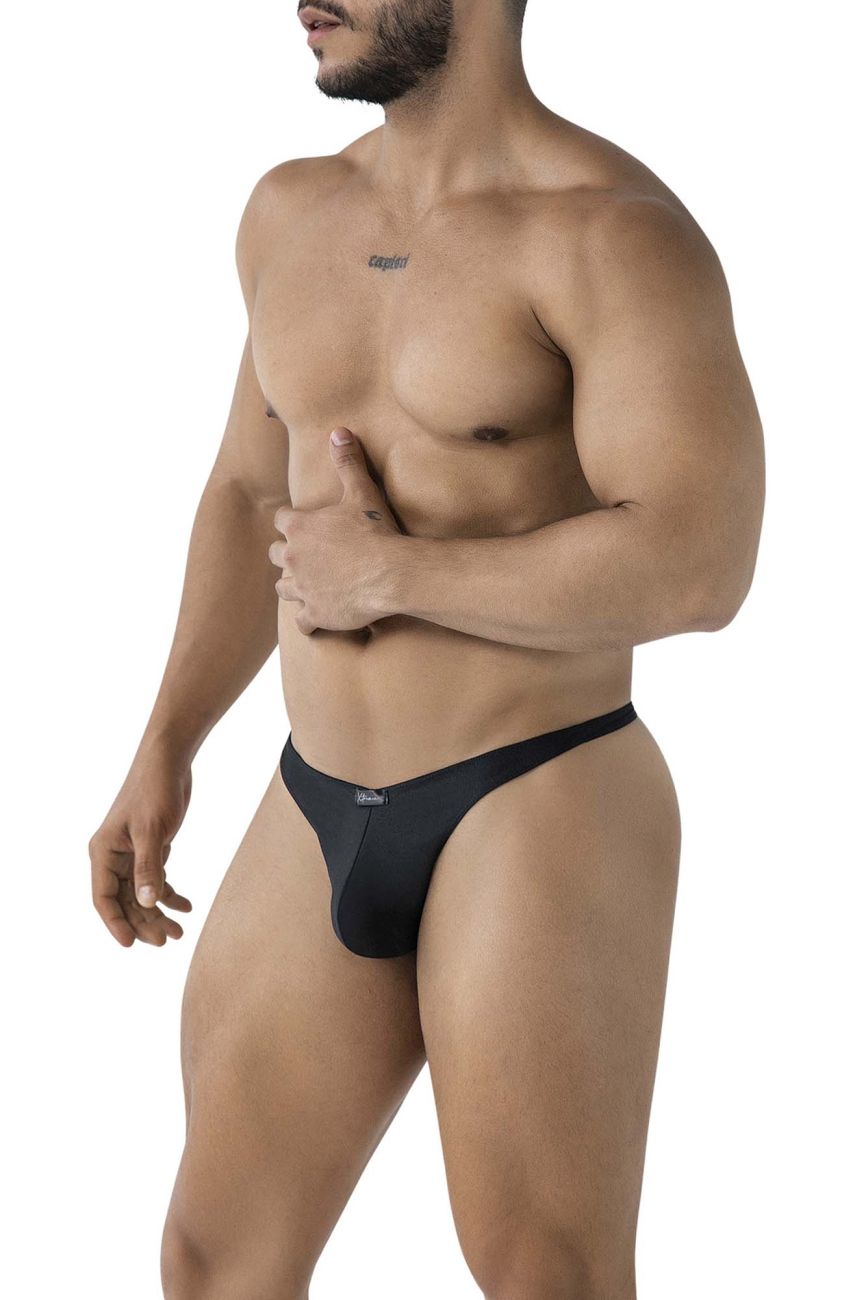 Xtremen Breathable Microfiber Thongs - Black