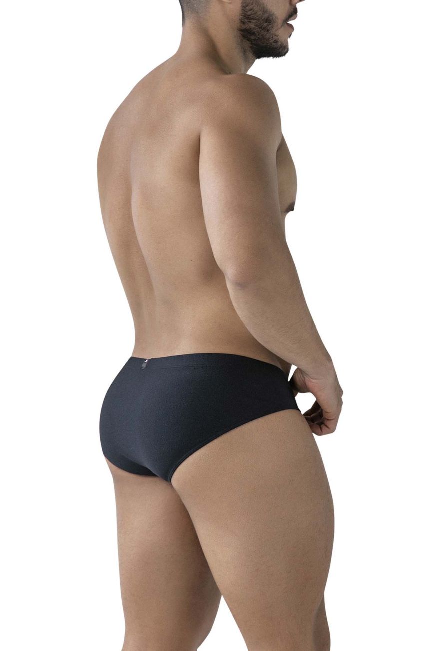 Xtremen Breathable Microfiber Briefs - Black