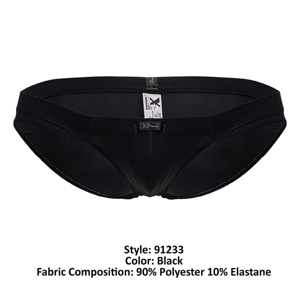 Xtremen Breathable Microfiber Briefs - Black