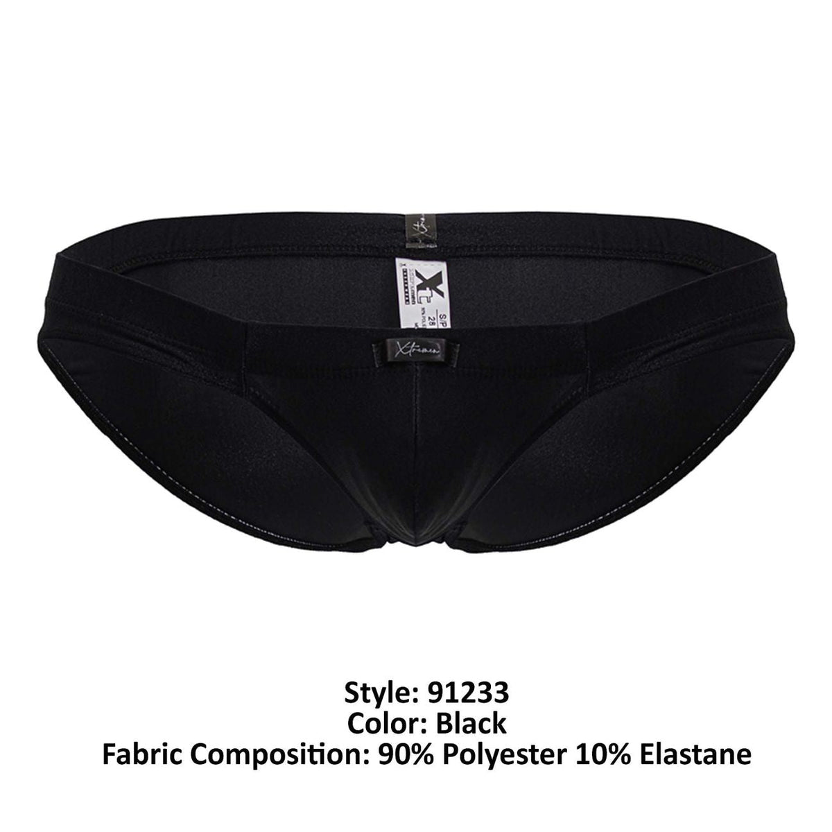 Xtremen Breathable Microfiber Briefs - Black