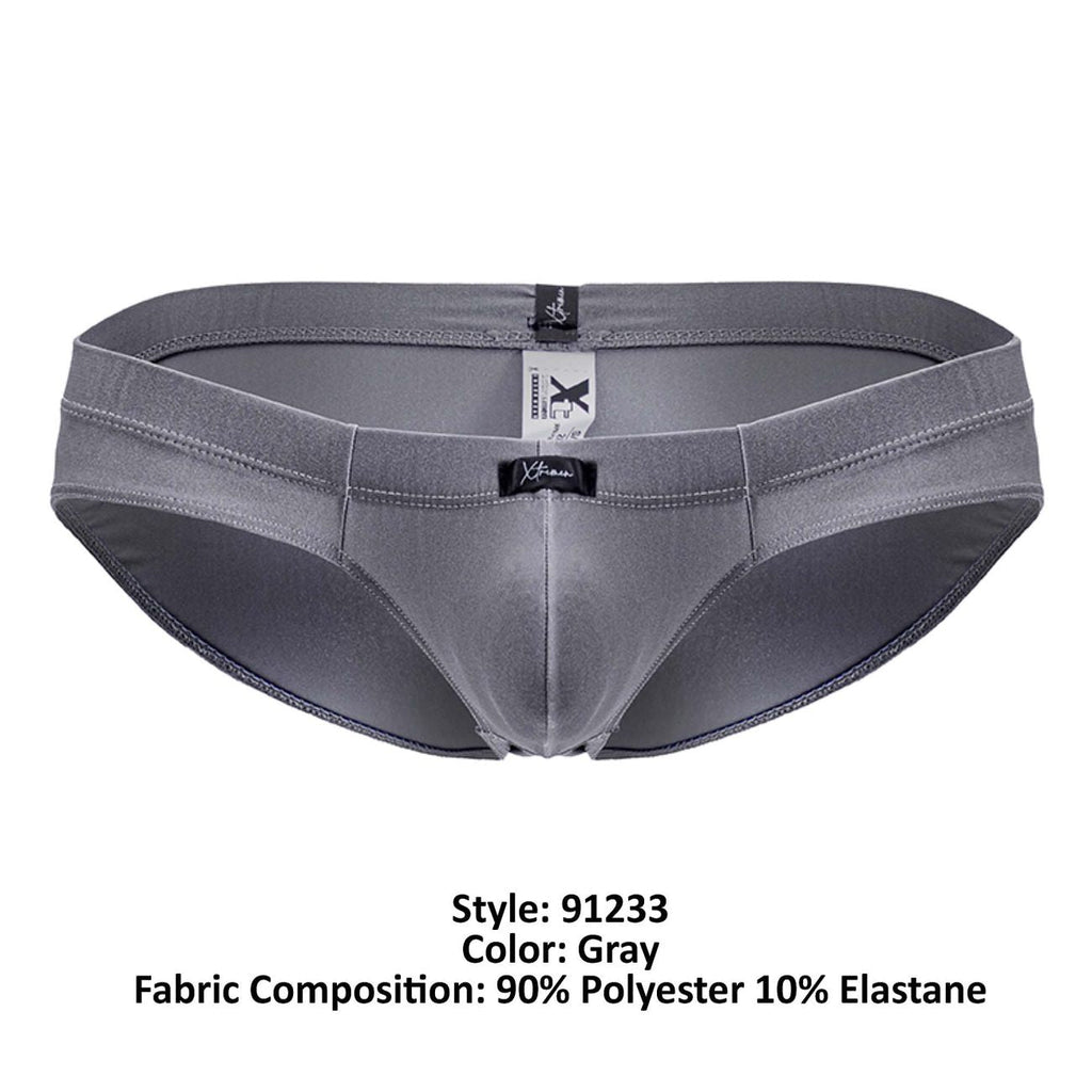 Xtremen Microfiber Briefs - Gray