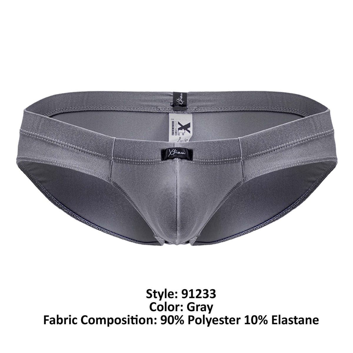 Xtremen Microfiber Briefs - Gray