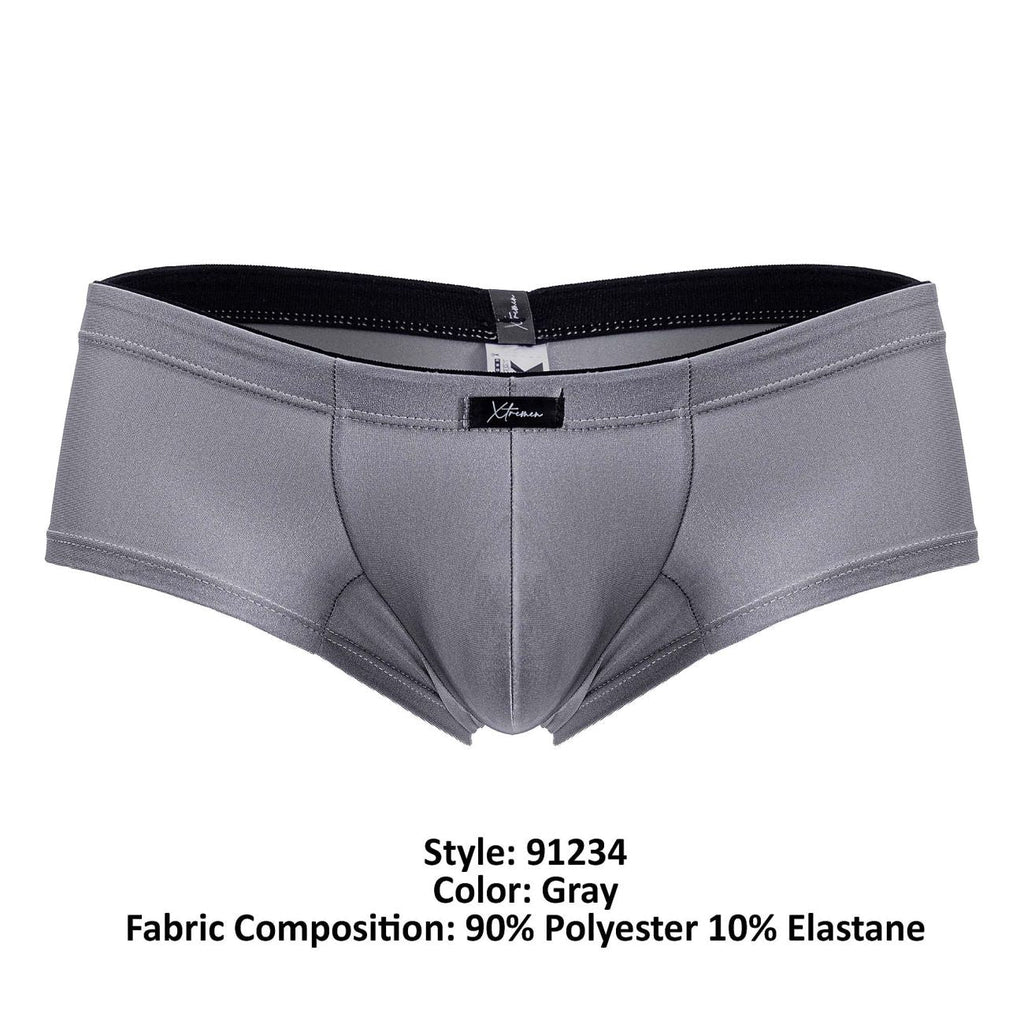 Xtremen Moisture-Wicking Microfiber Trunks - Gray