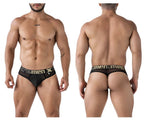 Xtremen Stretch-Fit Microfiber Thongs - Black