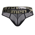 Xtremen Stretch-Fit Microfiber Thongs - Black