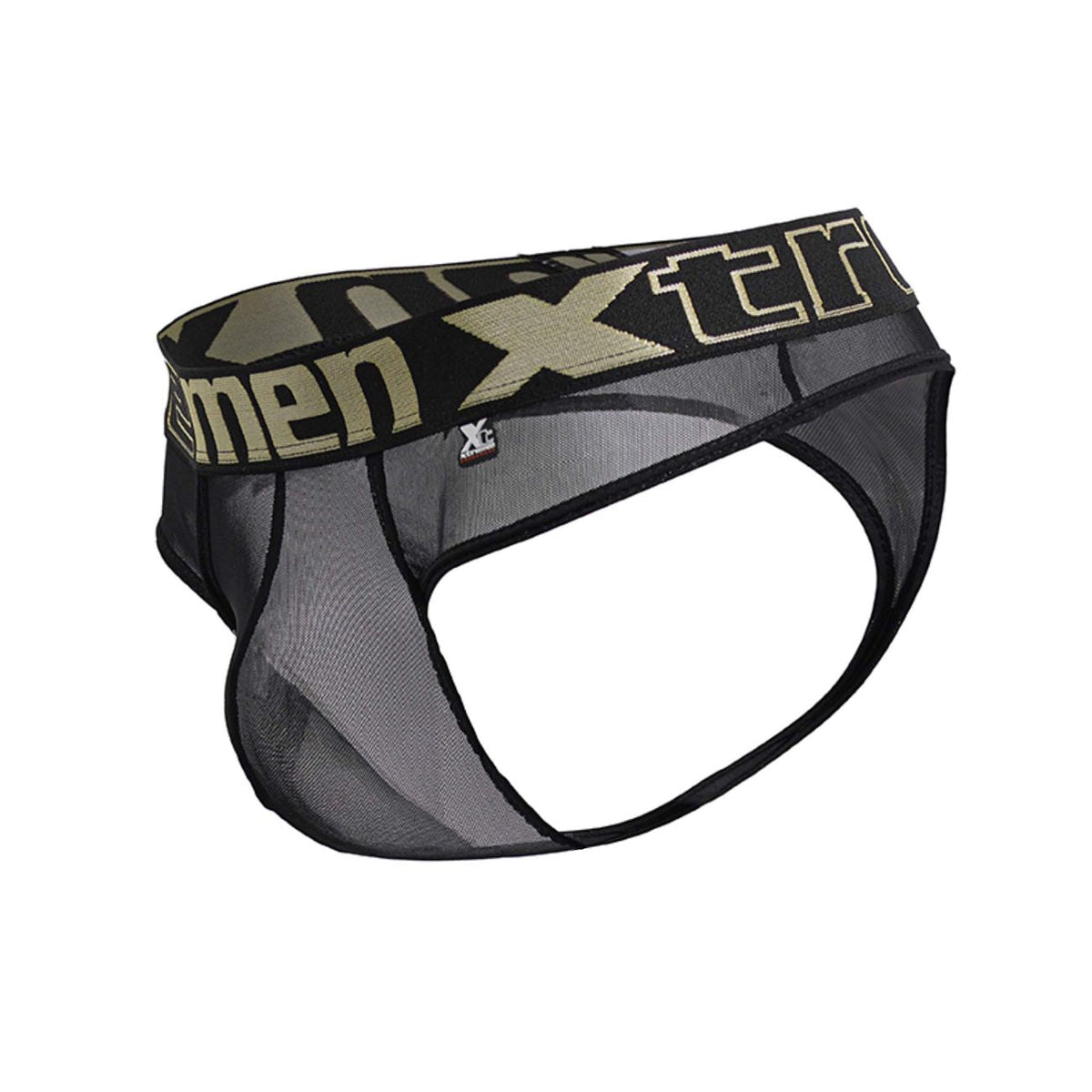 Xtremen Stretch-Fit Microfiber Thongs - Black