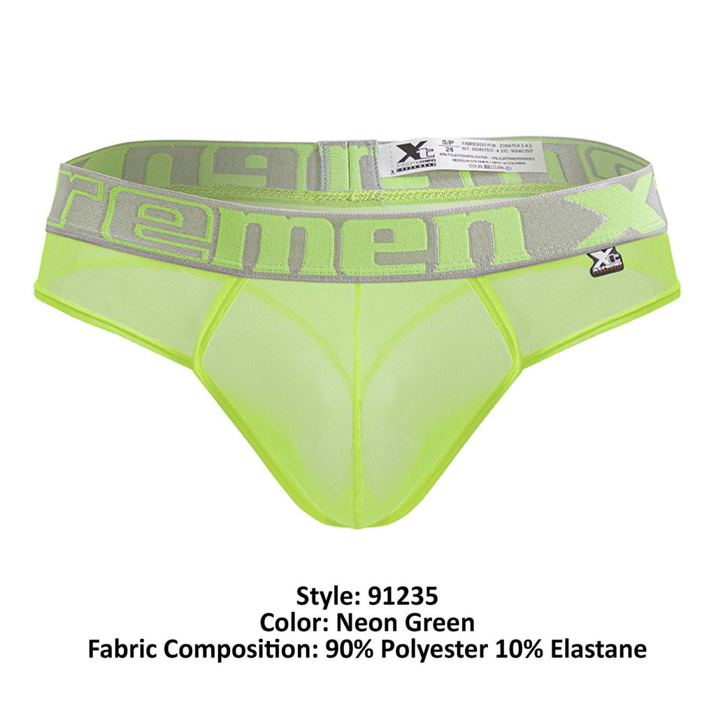 Xtremen Microfiber Thongs - Neon Green