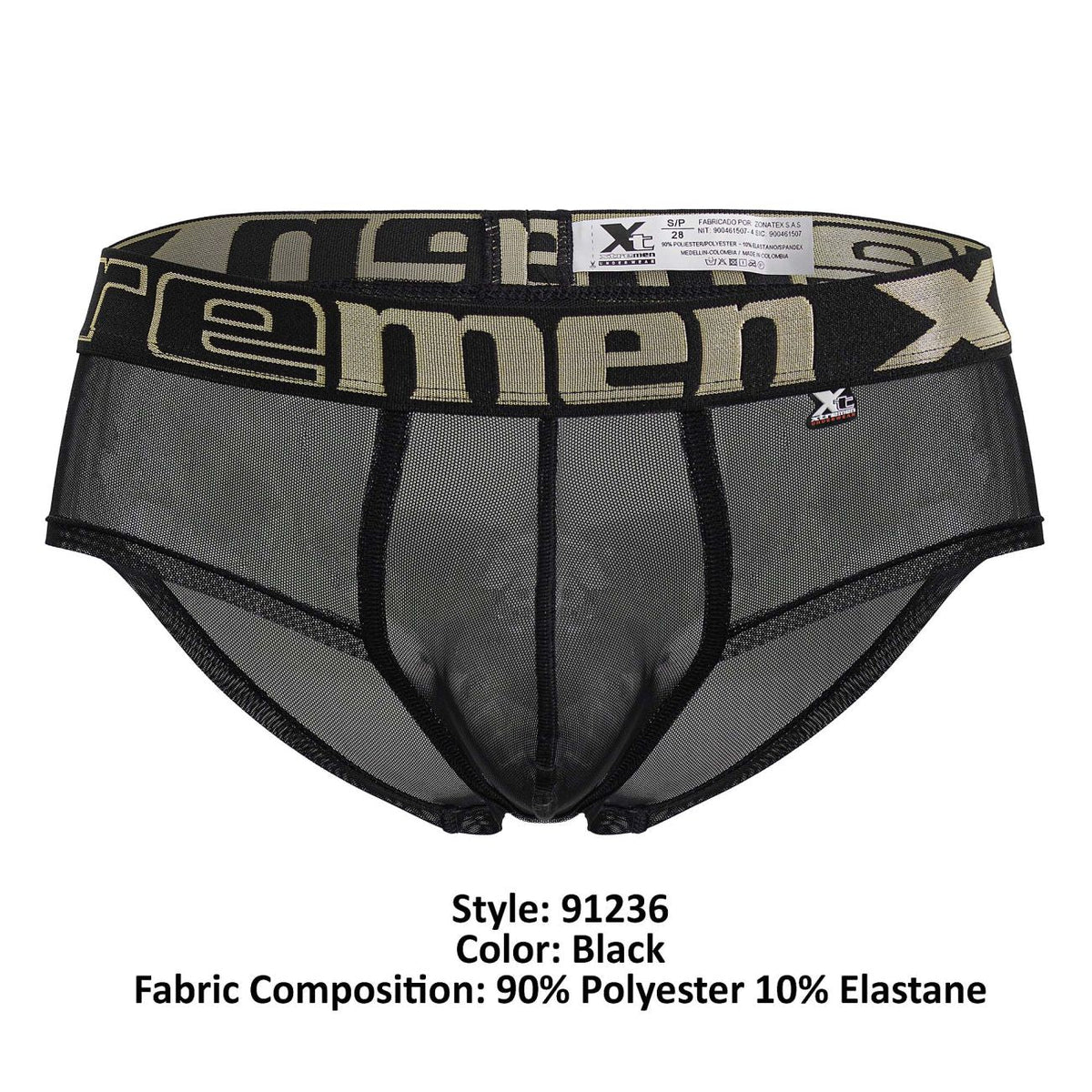Xtremen Ultra-Light Microfiber Briefs - Black