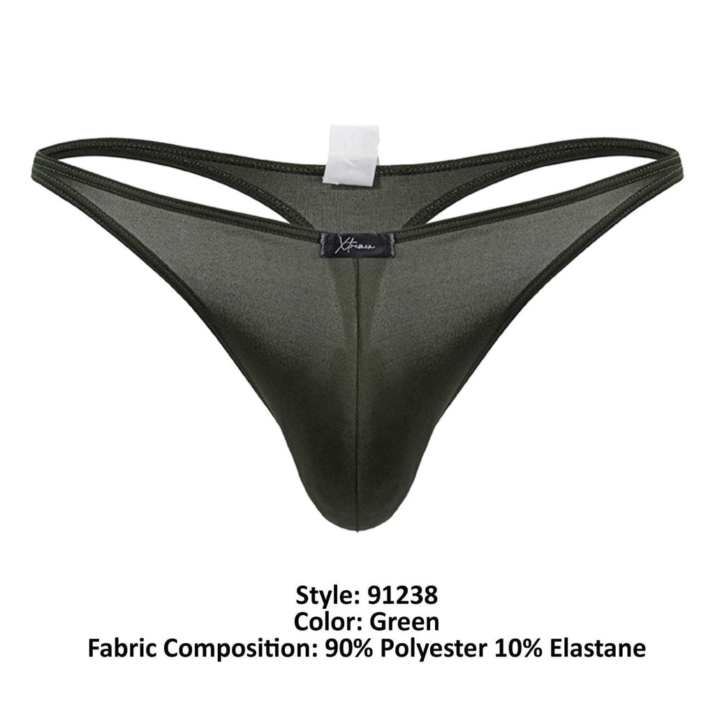 Xtremen Microfiber Thongs - Green