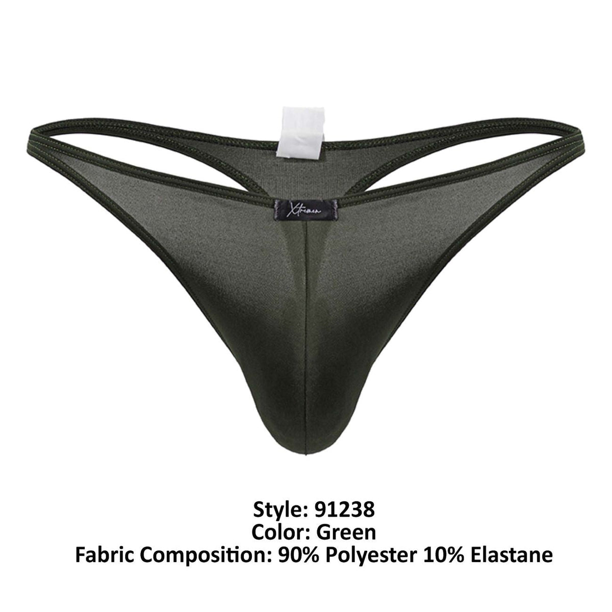 Xtremen Microfiber Thongs - Green
