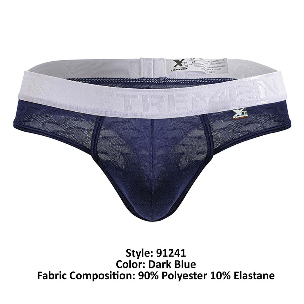 Xtremen Microfiber Thongs - Dark Blue