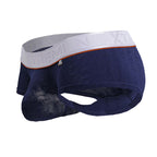 Xtremen Contrast Waistband Microfiber Trunks - Dark Blue