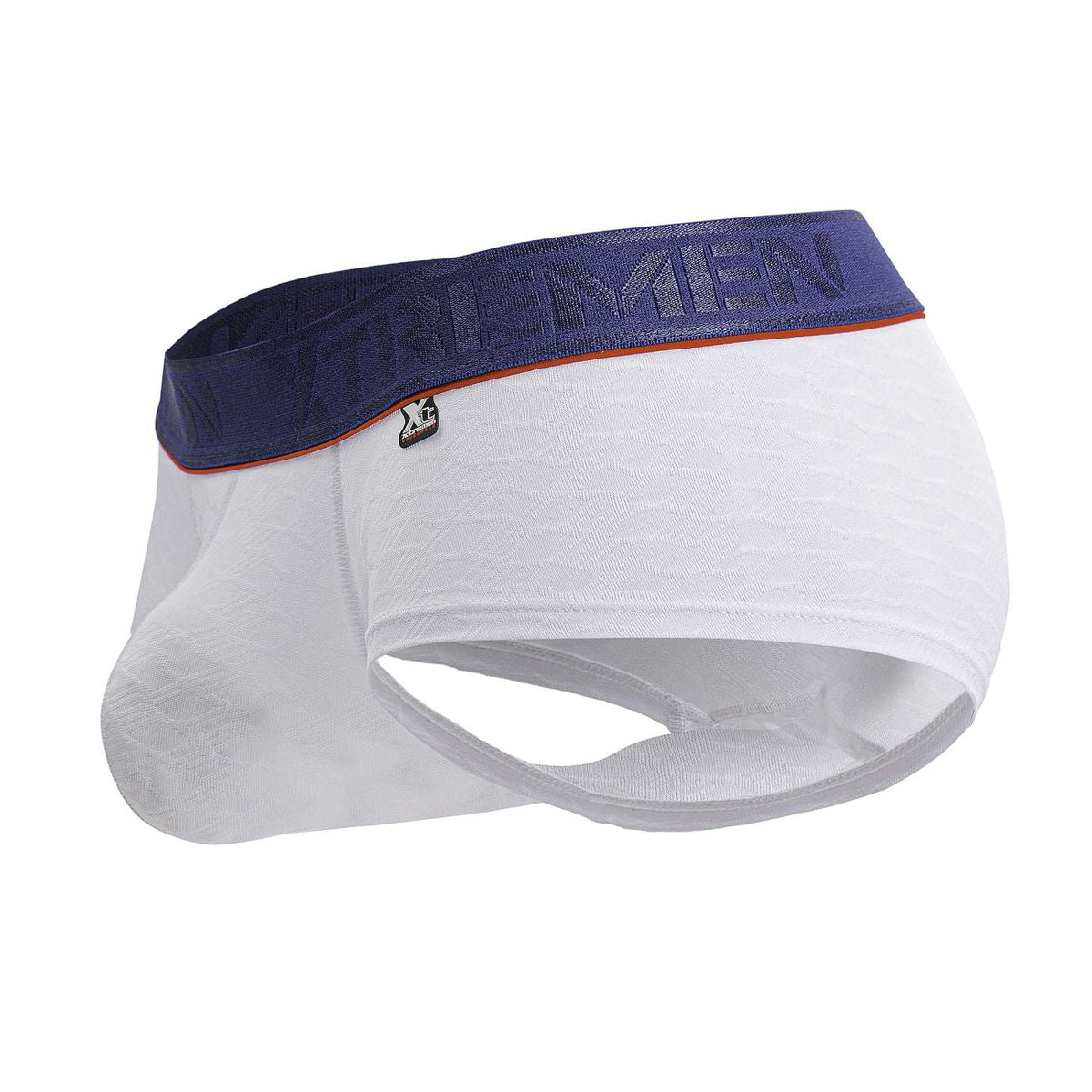 Xtremen Contrast Waistband Microfiber Trunks - White