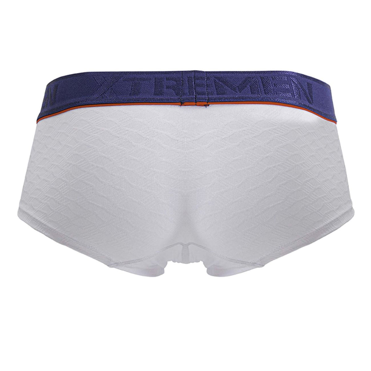 Xtremen Contrast Waistband Microfiber Trunks - White