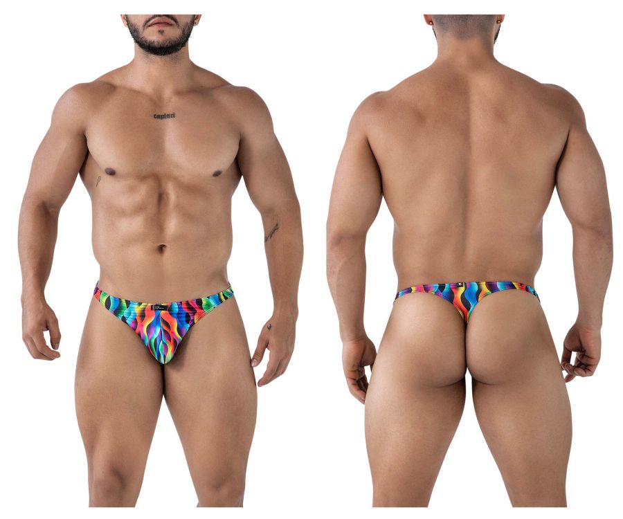Xtremen Printed Thongs - Waves