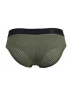 Xtremen Microfiber Mesh Briefs - Military Green