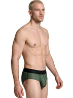 Xtremen Microfiber Mesh Briefs - Military Green