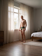 Xtremen Microfiber Mesh Briefs - Military Green