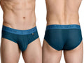 Xtremen Microfiber Mesh Briefs - Petrol