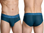 Xtremen Microfiber Mesh Briefs - Petrol