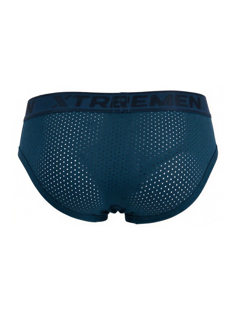 Xtremen Microfiber Mesh Briefs - Petrol