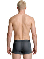 Xtremen Microfiber Mesh Boxer Briefs - Gray
