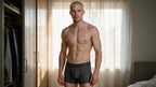 Xtremen Microfiber Mesh Boxer Briefs - Gray
