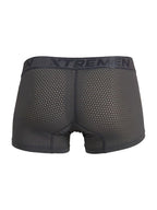 Xtremen Microfiber Mesh Boxer Briefs - Gray