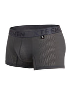 Xtremen Microfiber Mesh Boxer Briefs - Gray